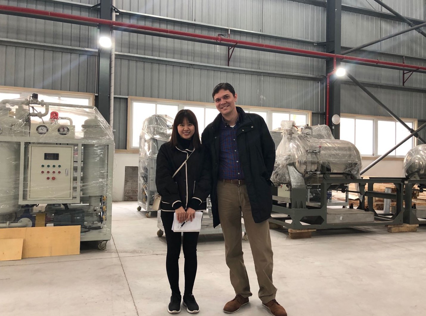 Visita del cliente de Espa&ntilde;a ARRIBA