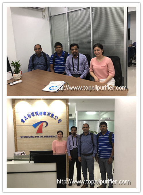 Aceptación de la máquina centrífuga de aceite por parte de Bangladesh BPDB