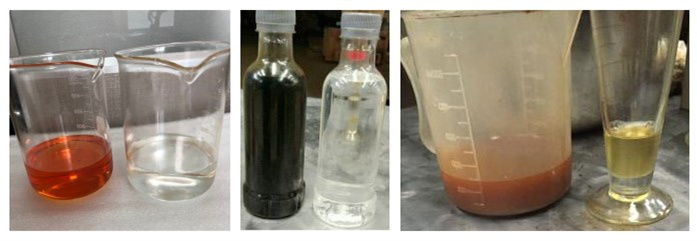 muestra de aceite tratada por TYR