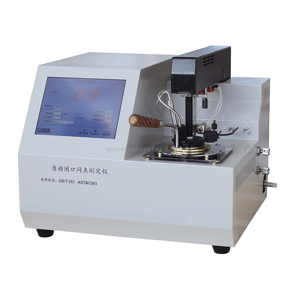 Probador automático de punto de inflamación de copa cerrada ASTM D93 modelo TPC-122A