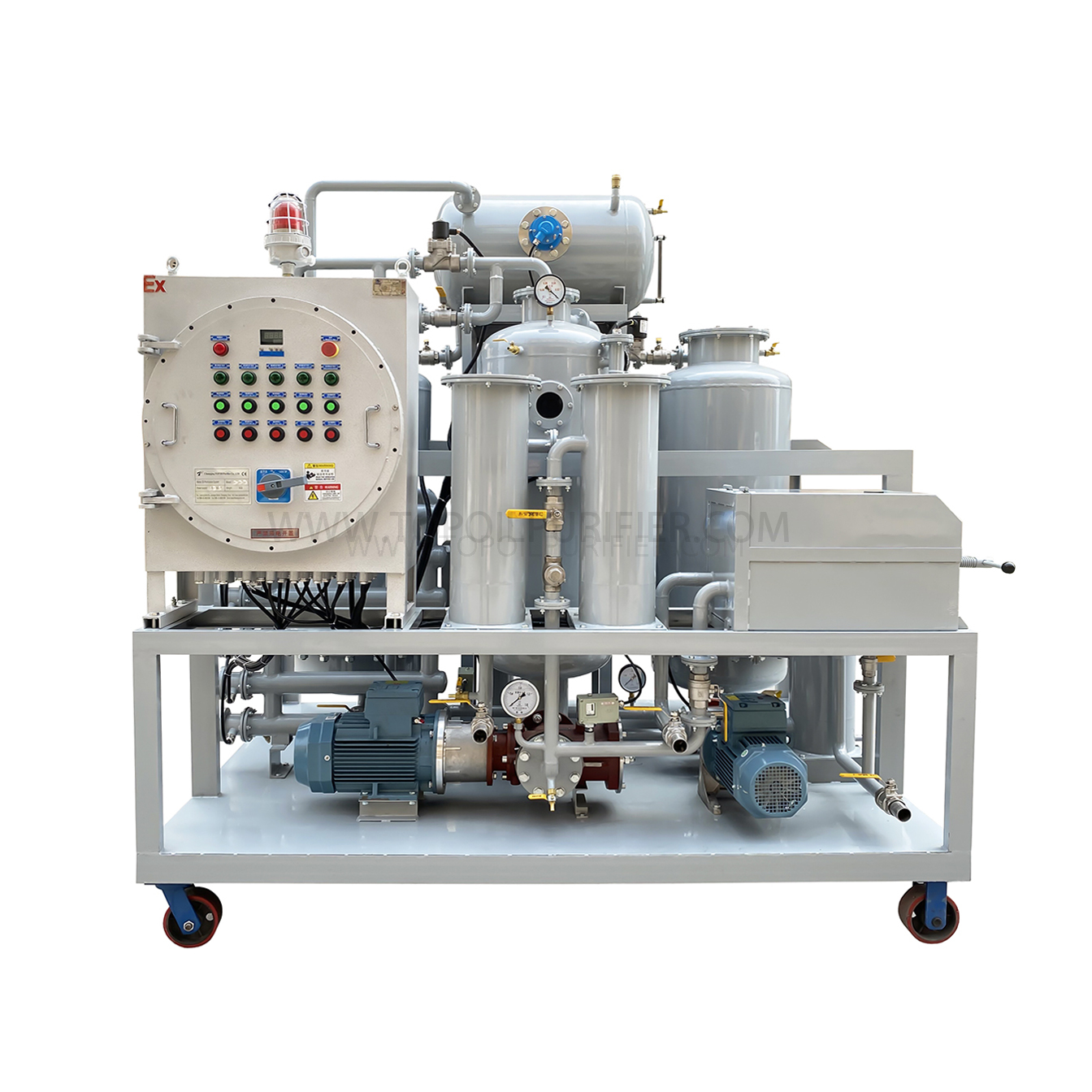 Máquina de decoloración y purificación de aceite combustible diésel TYR-Ex