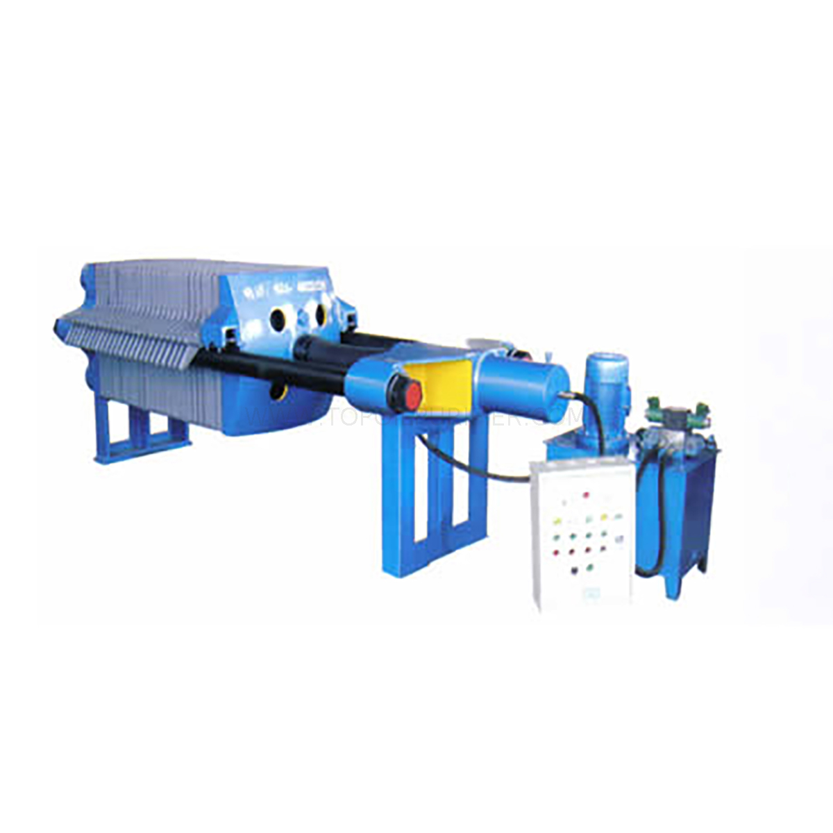 Filtro prensa de placa de hierro hidráulico serie BAM