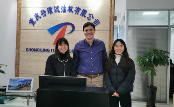 Visita de clientes españoles