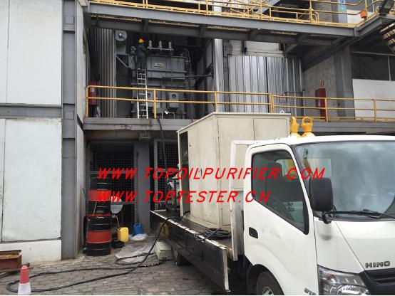 sistema de regeneraci&oacute;n de aceite de transformador